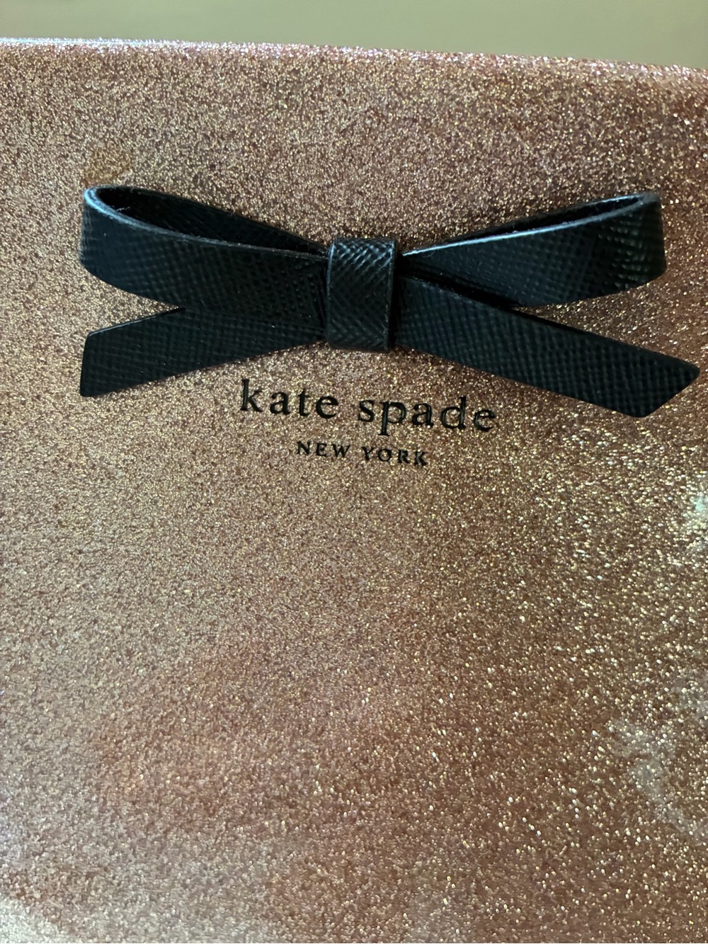 Kate Spade Rose Gold Glitter Tote Bag with Wallet - Picture 6 of 12